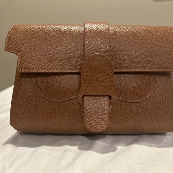 Senreve Aria Belt Bag Convertible Chestnut Brown Leather Made in Italy NWOT